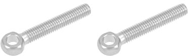 METALLIXITY Hombro Columpio Perno de elevación (M10x60 mm) 2 Uds, 304 Acero Inoxidable Ojo Pernos - para Hogar Renovación Sujetadores, Plata