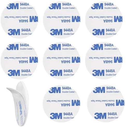 Set di 8 Pastiglie Adesive di Ricambio per i tuoi Dischi di Parcheggio! Compatibili con il Park Lite Parking Disc, il biadesivo speciale per vetro garantisce una presa stabile e facile da rimuovere.