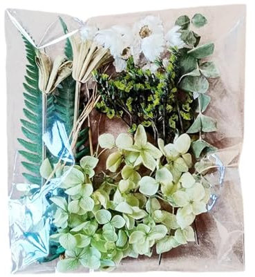 Trockenblumen- , konservierte Blumen, Bastelideen für getrocknete Blumen, Blumenarrangements, -Set, natürliche und lebendige Blumenarrangements für Handarbeit, Harzform, Bilderrahmen, Kerze