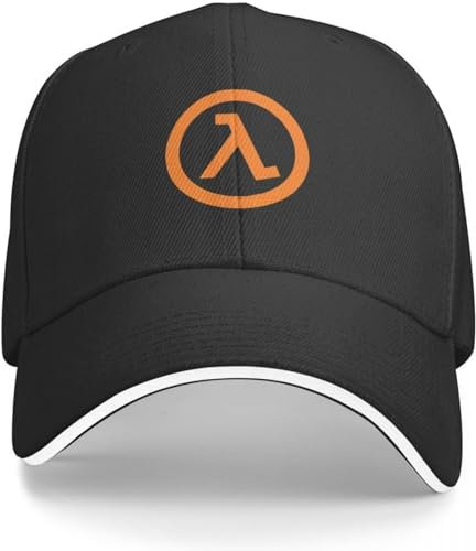 CAPHATMC Baseballkappe Hip-Hop Sonnenhut Lambda Half Life Baseball Cap Tee Hüte Golf Hut Strand Hip Hop Herren Caps Damen
