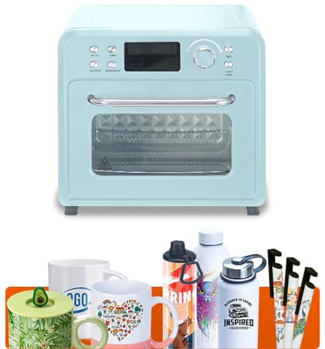 Machine de four à sublimation, four à convection 1400 W pour tasses à sublimation, machine de presse à chaud pour gobelets de 16 L pour les blancs de sublimation, tasses, gobelets, bouteilles d'eau