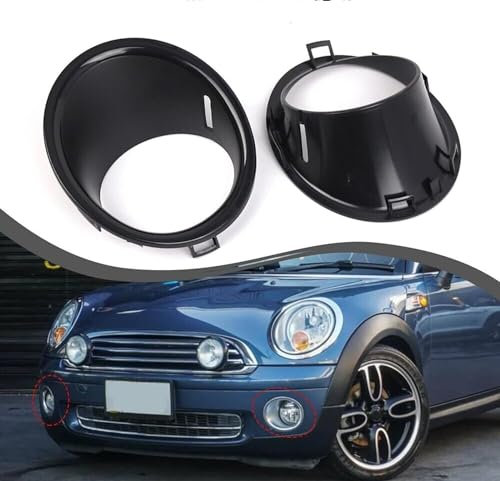 zjxtnb Coche Rejillas Frontales Radiador para Mini Cooper R55 R56 R57 2007-2011, Delantera Parachoques Parrilla Central Delantero Reemplazo Accesorio