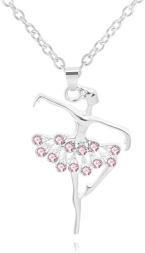 IBXWMNG Ballerina Kette mit Anhänger - Perfektes Ballett Zubehör und Geschenk für Mädchen und Tanzbegeisterte