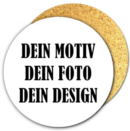Addies Untersetzer 8-TLG. Set mit eigenem Design + Foto + Text - selbst gestalten - peronalisierte Untersetzer mit Foto Bedrucken