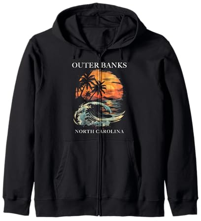 Outer Banks Caroline du Nord Sweat à Capuche