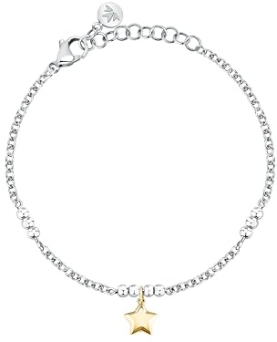 Morellato Bracciale Donna in Acciaio con Stella, Collezione TALISMANI, Migliore Amica - SAIX27