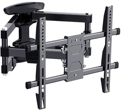 Support Mural For Téléviseur À Mouvement Complet For La Plupart Des Téléviseurs 4K Plats/incurvés De 32 À 75 Pouces, Supports TV Réglables Avec Inclinaison Pivotante, Bras Articulés Rotatifs(32-60inch