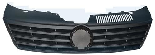 Kühlergrill Für VW Für Passat CC 2013-2017 Auto Center Grille Front Stoßstange Honig Mesh Grill Kühler Grills Schwarz Silber Grill(Matt-schwarz)