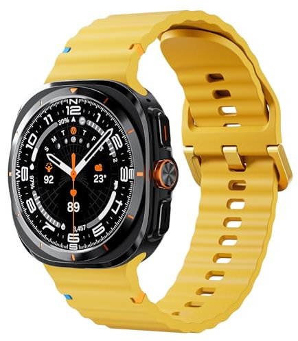 Cinturino di ricambio per Samsung Galaxy Watch Ultra da 47 mm, da uomo e da donna, in silicone, per lo sport