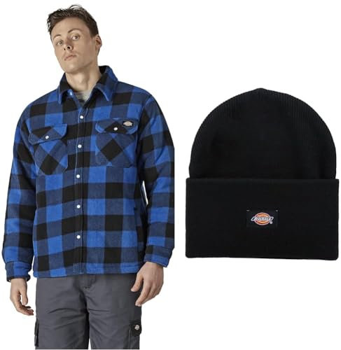 Dickies Portlandhemd und Acryl-Mütze mit Manschetten