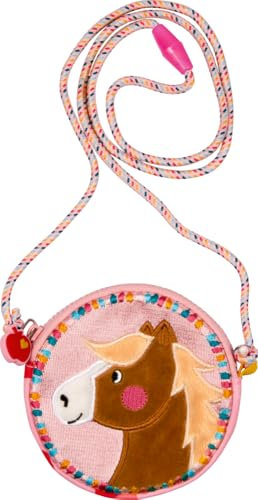 Kleines Portmonee mit Kordel Hey! Pony - Mein Kleiner Ponyhof | Schlüsseltasche für Mädchen | Taschengeldbeutel für Kinder | Geschenk für Pferdemächen