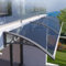 WWERTYY Türmarkise, Regenschutz für Außenfenster, UV-Schutz vor Regen und Schnee, Außenmarkise für Fenster, Gartenüberdachung, Terrassenmarkise, Verandamarkise, Polycarbonatabdeckung, mit