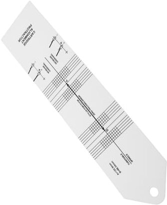 Toyvian Turntable Alignment Protractor Tool for Precise Setup and Calibration User-friendly Phono Setup Instrument for Accurate Positioning of Stylus and Tonearm