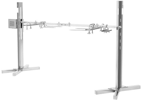 HarBin-Star - Universal Gas Grill Rotisserie Kit, Electric Rotisserie with Motor, 134cm Long, 2.5 RPM, Electric Barbeque Rack for Most Gas Barbecue Grills