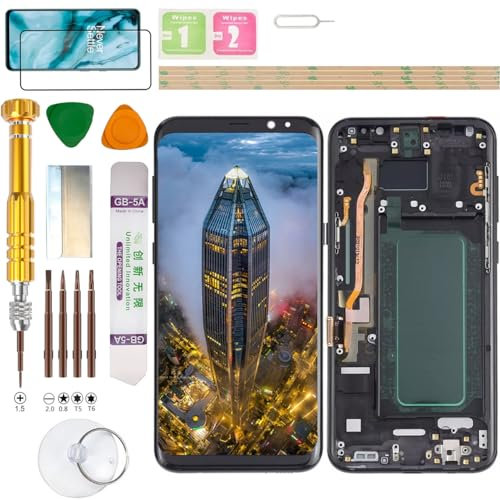 Gadget Troops Incell Kit de remplacement d'écran LCD pour Samsung Galaxy S8+ Plus SM-G955F, G955FD, G955U, G955U1, G955A, G955P, G955T, G955V, G955R4, G955W, SC-03J Noir