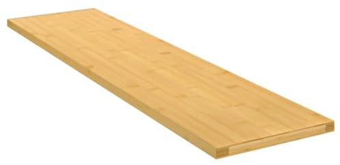 LVHUIDEH Wandregal aus Bambus, Regal Wand, Regalboden, Küchenregal, Hängend Schweberegal für Schlafzimmer Büro Wohnzimmer Küche, 80 x 20 x 1.5 cm