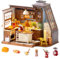 Rolife Casa de Muñecas Cocina de Repostería Kit DIY Casa en Miniatura Kits de Modelismo Casa de Muñecas Miniatura Rincón de Libros Decoración del Hogar Regalo de Cumpleaños
