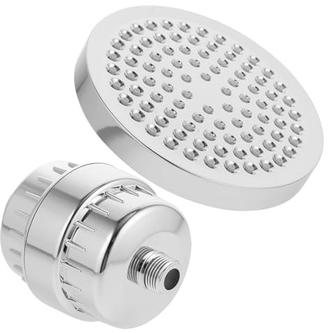 WESIEVYA Hochdruck Duschkopf Mit Wasserfilter Verstellbar Wassersparend Regenduschkopf Mit Filtration Für Hartes Wasser