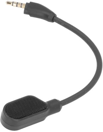 Dpofirs Mic de Jeu de Remplacement, Boom Microphone Détachable de 3,5 Mm pour Le Casque de Jeu Cloud III