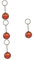TOYANDONA 4 Pièces Porte Clé Mini Ballon Pendentif de Clé Forme de Basket Ball Accessoire Portable Souvenir de Match