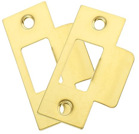 2Piezas Placas de Refuerzo para Inoxidable para Cerrojos de Puerta Principal Instalación y Resistencia Duradera