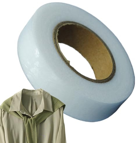 Ruwshuuk Doppelseitiges Stoffband, doppelseitiges Klebeband für Kleidung, strapazierfähiger Leinen-Patch, zum schnellen Anordnen von Kleidung auf Hochzeiten und Reisen