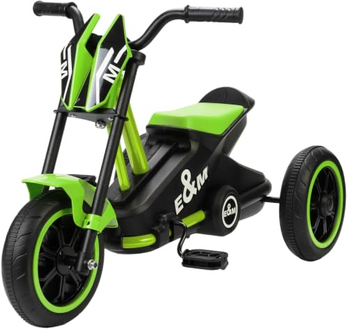 AIYAPLAY Kinder-Dreirad mit Pedalen, grün, 18–36 Monate | Für Jungen und Mädchen, 3-Rad-Balance-Bike, drinnen und draußen