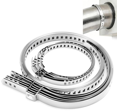 CV Achsmanschetten Schellen 12 Stück (je 6x 25-50mm & 6x 50-120mm) | Rostfrei, 360°-Dichtung, Einweg-Verriegelung, Vibrationsfest