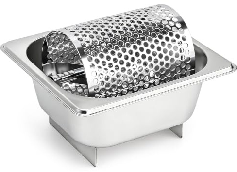 ZEAYEA Stainless Steel Butter Wheel with Stand, Food Grade Butter Spreader Wheel for Even Coating on Bread, Burgers, Butter Roller for Indoor and Outdoor BBQ, Picnics, Grill, Dishwasher Safe