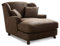 Cavadore XXL-Sessel Assado / Großer Polstersessel mit Holzfüßen und großer Sitzfläche / Inkl. 2 Zierkissen / 109 x 104 x 145 / Lederoptik Dunkelbraun