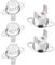 sourcing map interruptor de control de temperatura, termostato, 190 ° c 10a normalmente cerrado nc 5pcs