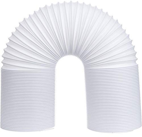 Kuizhiren1 Air Conditioner Hose, Polypropylene, White, 5.91 inches Diameter, 150mm x 3m, Extendable, Fits Most Portable ACs