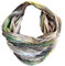 JameStyle26 Farbverlauf Seide Sommer Loop Verlauf Regenbogen Rainbow Silk Uni Rundschal Schlauchschal Stola Schal leicht (Streifen Schwarz)