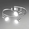 Unicozin LED Ceiling Light Rotatable, 3 Way LED Ceiling Spotlight, Chrome & Swivelling Design, Including 3 X 4W GU10 LED Bulbs (450LM, Cool White 6000K),for Kitchen, Living Room, Bedroom