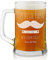 Maverton Bierkrug mit Gravur - personalisiert - 500 ml - Weihnachtsgeschenke - Geburtstagsgeschenk für Herren - Geschenkidee für Bierfreunde - Schnurrbart