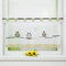 Joyswahl Voile Scheibengardine Bistrogardine mit Schlaufen »Grete« mit Eulen Muster Transparente Gardine Stores HxB 45x120cm, Sand 1er Pack