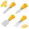 Sinzau 4-Piece Stainless Steel Cheese Knife Set - Slicer & Cutter for Cake, Fruit & More