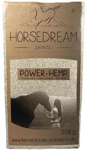 HORSEDREAM Power-Hemp Classic | Einstreu Pferde & Kleintiere | 100% Hanf | Allergiker | 20 kg