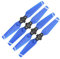 Tenglang 4pcs Propeller für DJI Spark Drone 4730F Folding Props Blades Ersatzteile Ersatzzubehör CW CCW,Quick Release Wing (Blau + weißer Rand)