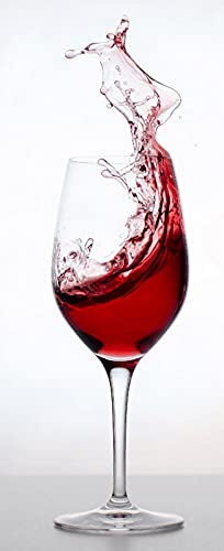 A.Monamour Adesivo Porta Autoadesiva Spruzzata di Vino Rosso in Vetro su Sfondo Bianco per Bar Vinile PVC Adesivi per Porte Interne 3D Pellicola Adesiva Poster Sticker Murale Parete Carta da Parati