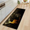 ANGANGAN Weihnachten Teppichläufer Küchenläufer Bereich Teppich Teppichbodenmatte für den Heimbereich Bodenmatte für Wohnzimmer Badezimmer Dekoration Teppich Anti-Rutsch Goldener Hirsch 60X180CM
