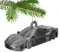 458 Sportwagen Christbaumkugeln Dekoration Ornament für Weihnachten Xmas Noel (Silber)