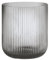 blomus -VEN- Windlicht Size M, sanfter Grauton, eleganter Blickfang als Windlicht oder Vase, Farbe Smoke (66249)