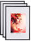 IDEAL TREND 2er 3er 5er Pack Bilderrahmen Kunststoff Lifestyle Foto Rahmen Collage Kyoto: Farbe: 3er Pack Schwarz | Format: 50x70