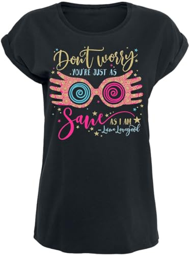 Harry Potter Don't Worry - Luna Lovegood Frauen T-Shirt schwarz XXL