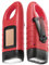 Simpeak 2 Pcs Linterna LED Linterna Mini Portátil, LED Linterna de Mano Resistente al Agua con Cargador Solar (Rojo*2)