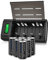 Universal Rechargeable Battery Charger for AA AAA 9V C D Battery with 6 Pack 8000mAh Rechargeable D Size Batteries, Battery Storage Case Included