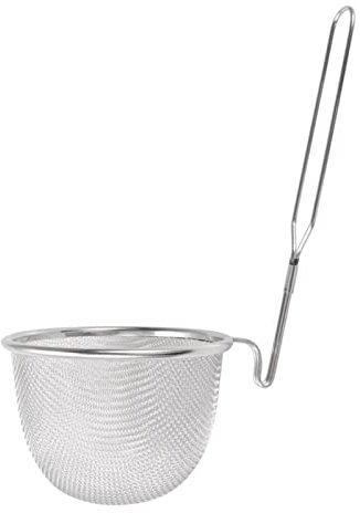 Passoire à pâtes | Passoire Ramen en maille d'acier inoxydable, cuisine microperforée avec poignée pour pâtes, spaghetti, pâtes, boulettes Woyufen