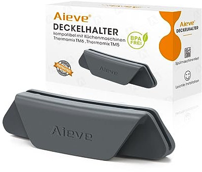 Aieve Deckelhalter Tropfschutz Halter kompatibel mit Thermomix TM6 TM5 Küchenmaschinen Zubehör Praktische Helfer für Mixtopfdeckel