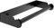 Porte-rouleau d'essuie-tout mural en acier inoxydable - Sans perçage - Pour cuisine, garde-manger, lavabo, salle de bain, rectangle 33 cm, noir